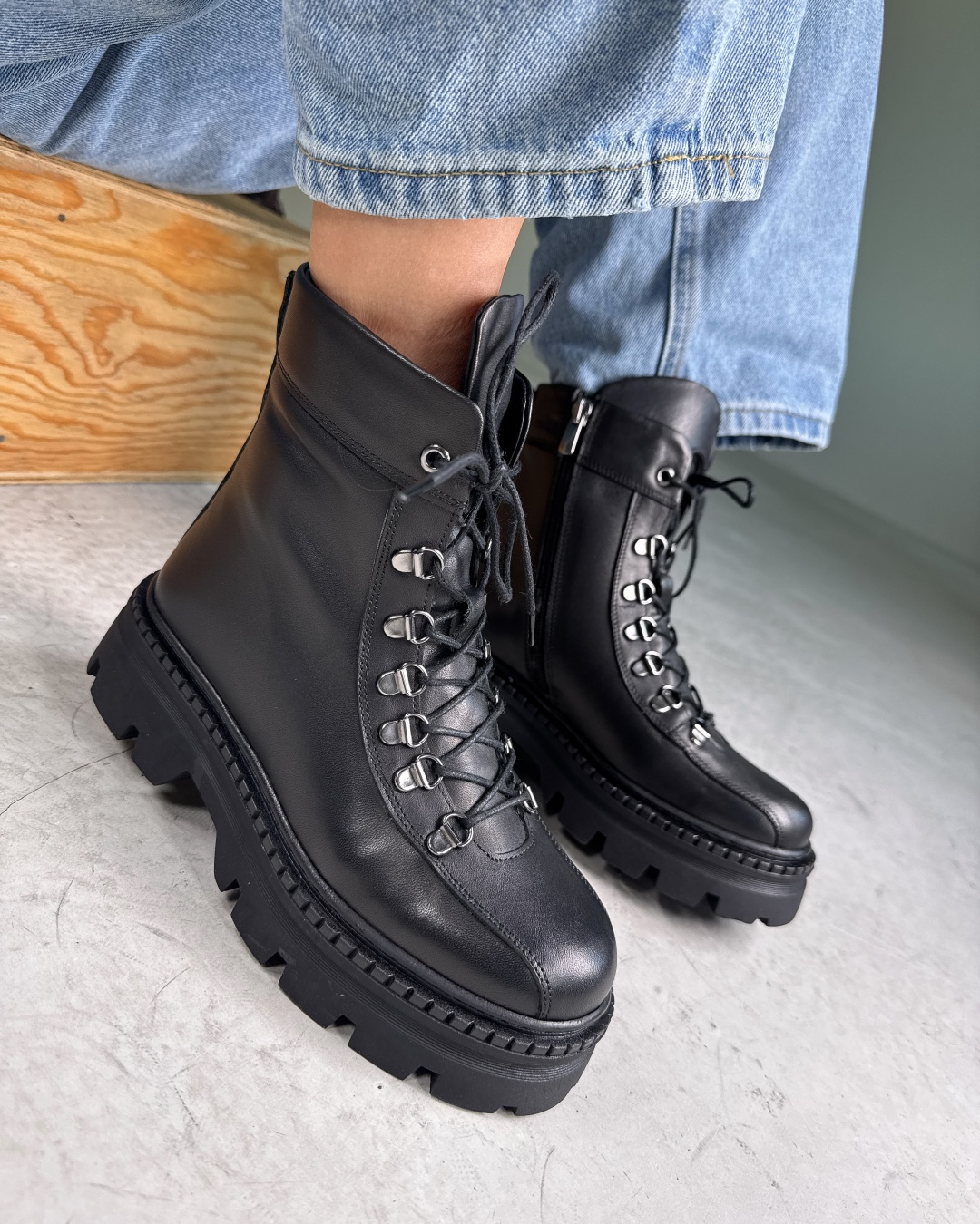 Botas com salto alto