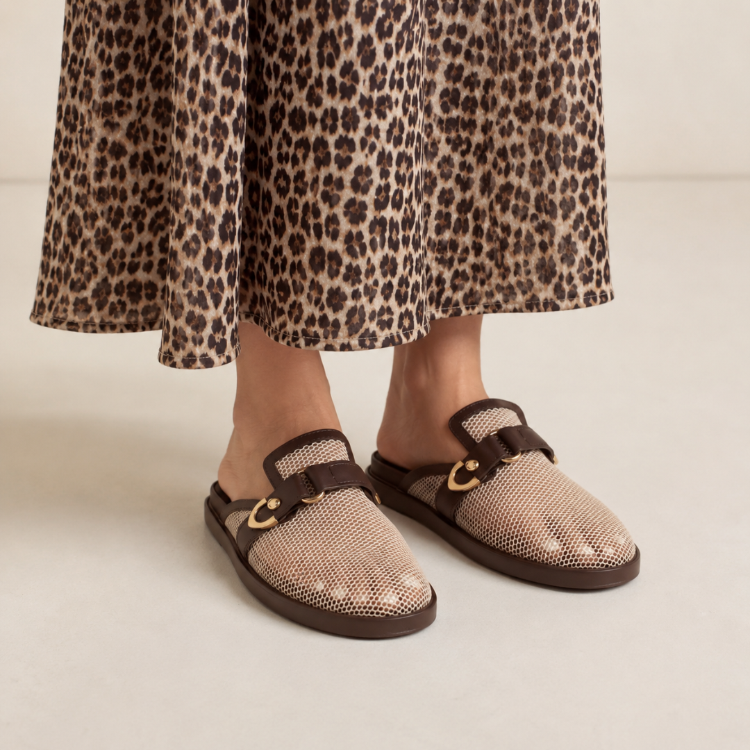 Mules de Rede com Fivela Metálica
