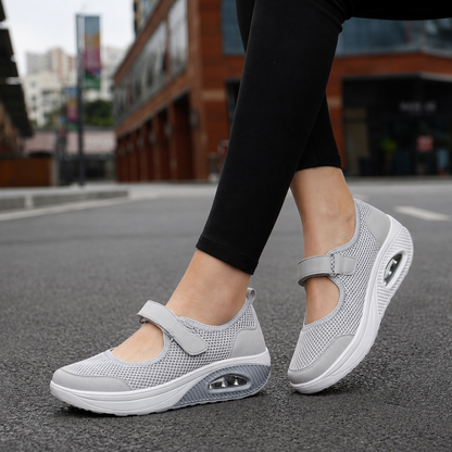Sapatos de Senhora Confortáveis Antiderrapantes e com Fecho de Velcro