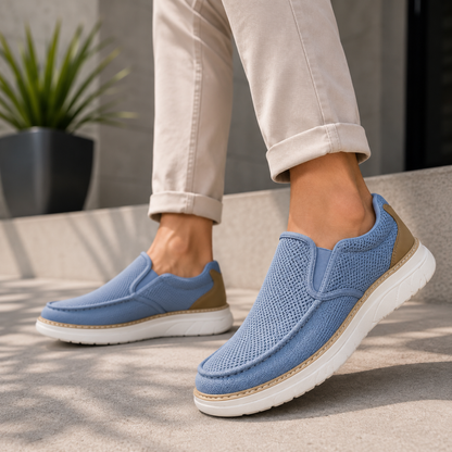 Mocassins Casuais de Malha para Homem