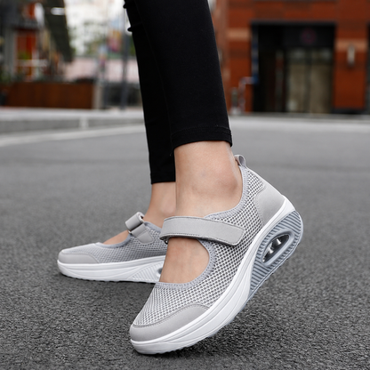 Sapatos de Senhora Confortáveis Antiderrapantes e com Fecho de Velcro