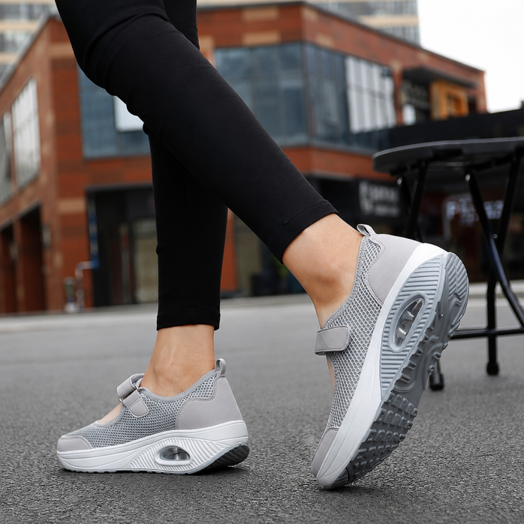 Sapatos de Senhora Confortáveis Antiderrapantes e com Fecho de Velcro