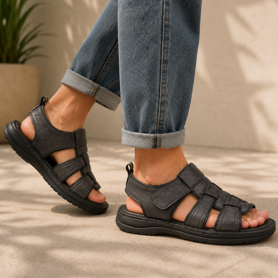 Sandálias para Homem com Tiras de Velcro