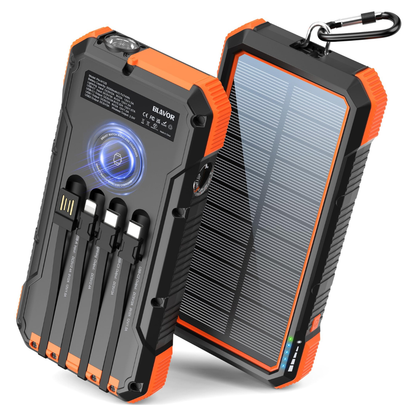 Power Bank Solar 10.000 mAh — energia extra para o teu telemóvel onde quer que estejas