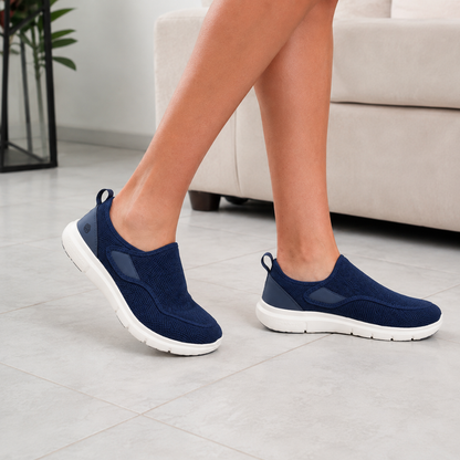 Sapatilhas Unissexo para Diabéticos Slip-On Transpiráveis para Pés Inchados