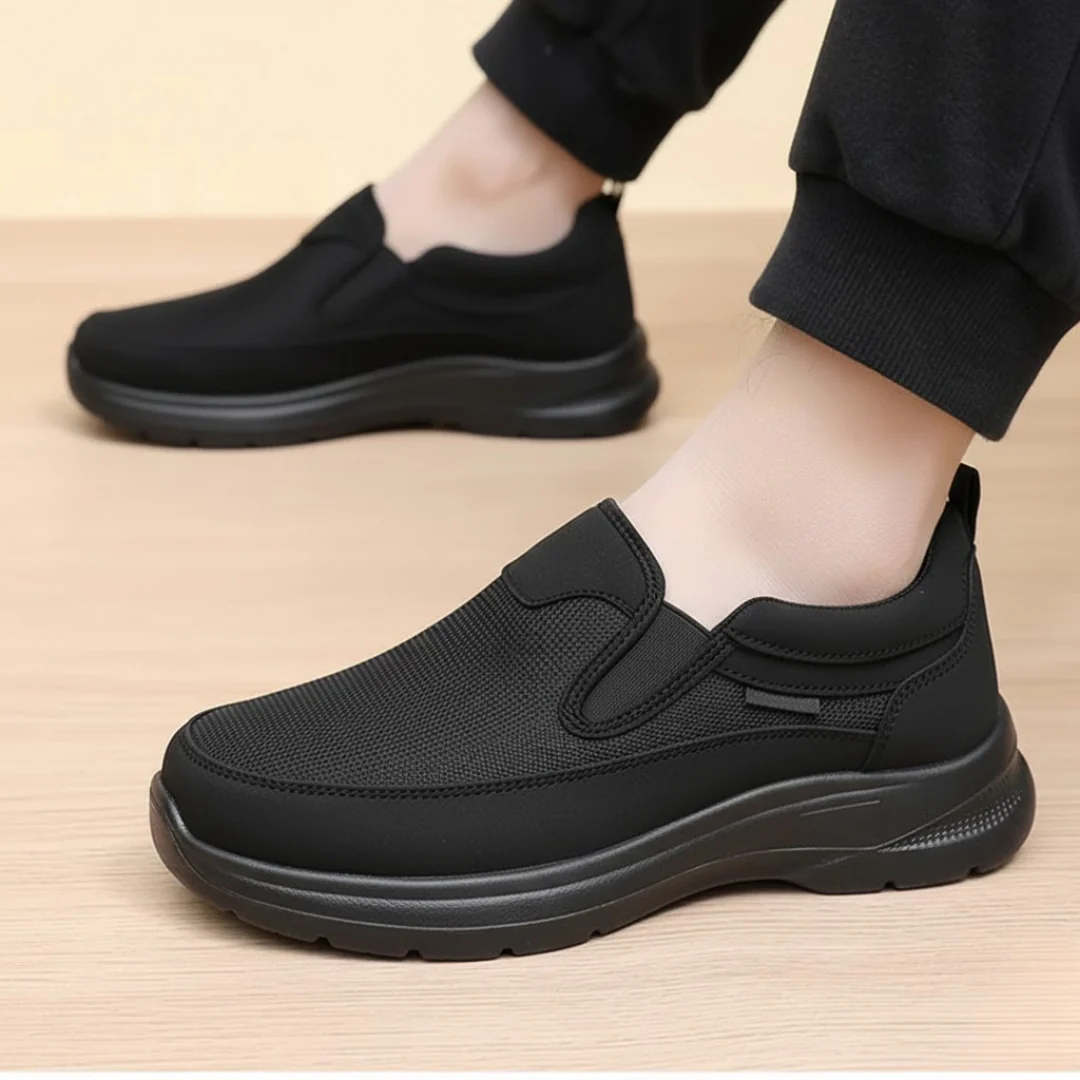 Sapatos ortopédicos confortáveis e antiderrapantes