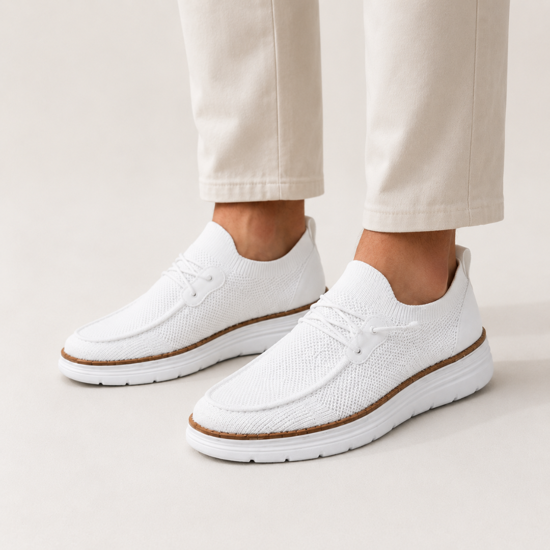 Sapatos Casuais em Malha com Atacadores