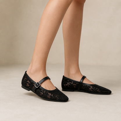 Sabrinas em Renda Floral com Fivela