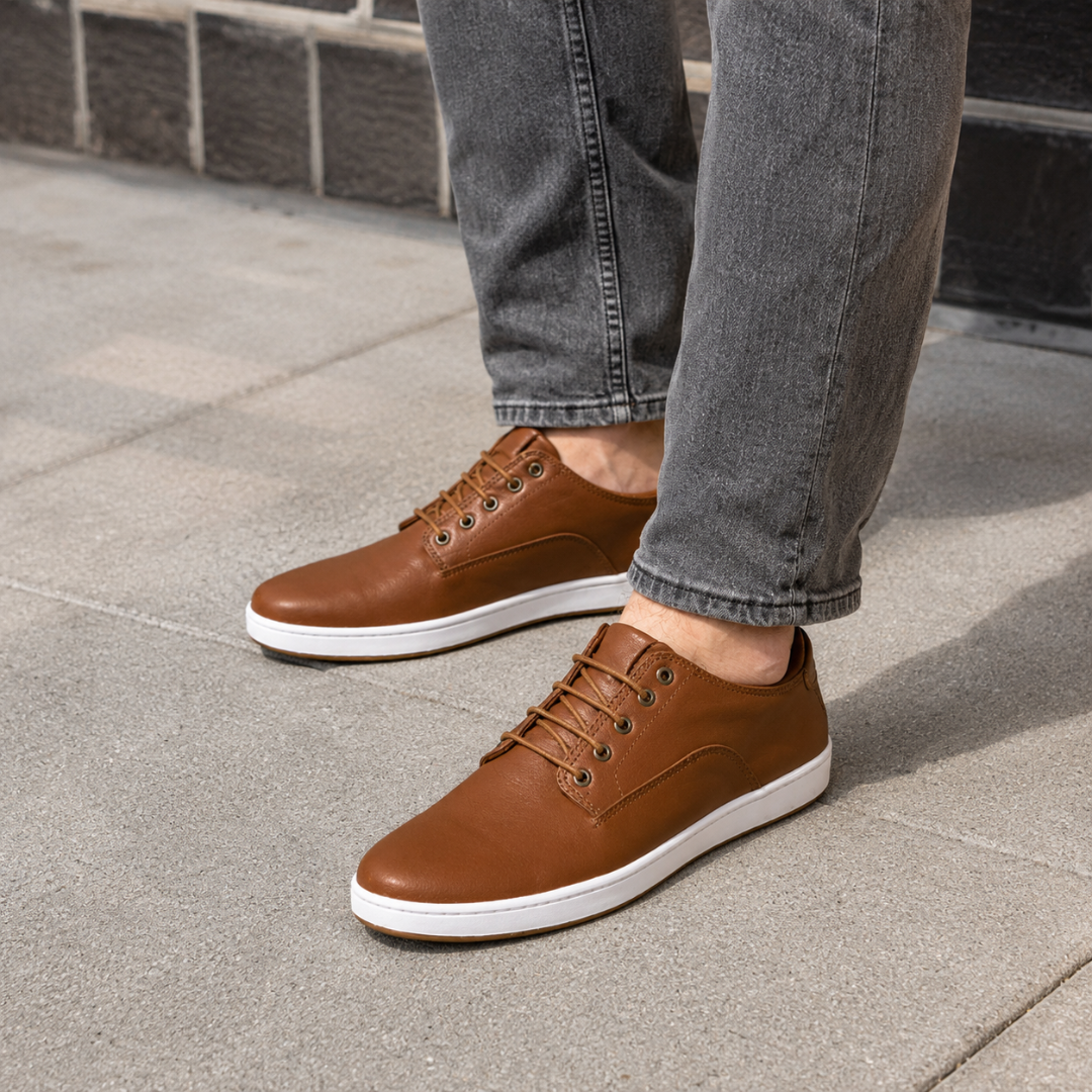 Sapatos Casuais Elegantes em Couro