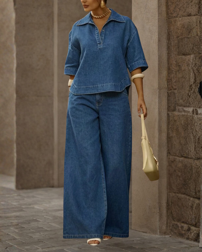 CONJUNTO DE CALÇAS DE GANGO OVERSIZE DE ESTILO URBANO