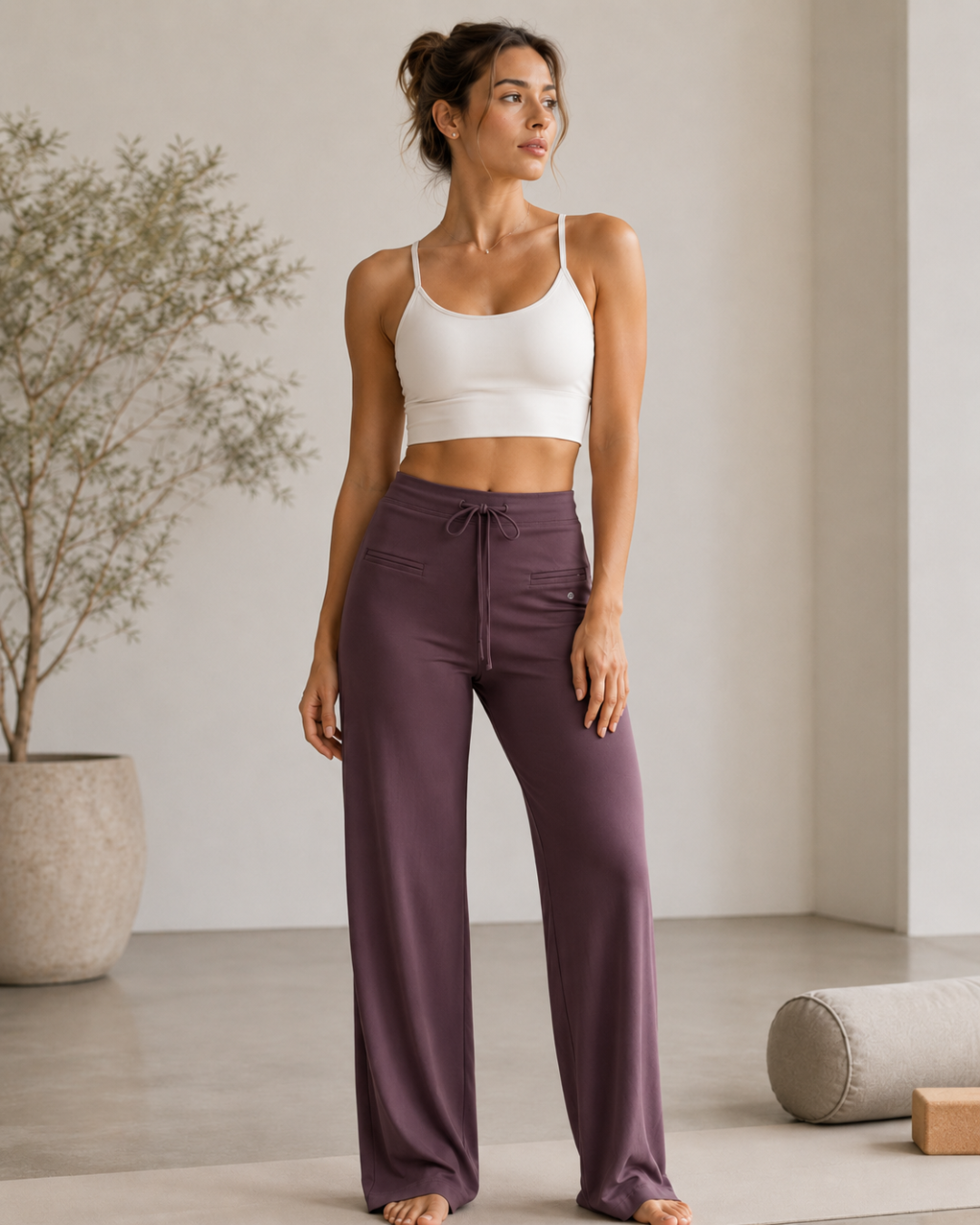 Leggings Desportivas com Cordão Ajustável