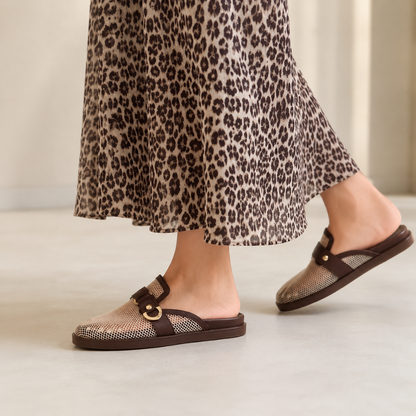 Mules de Rede com Fivela Metálica