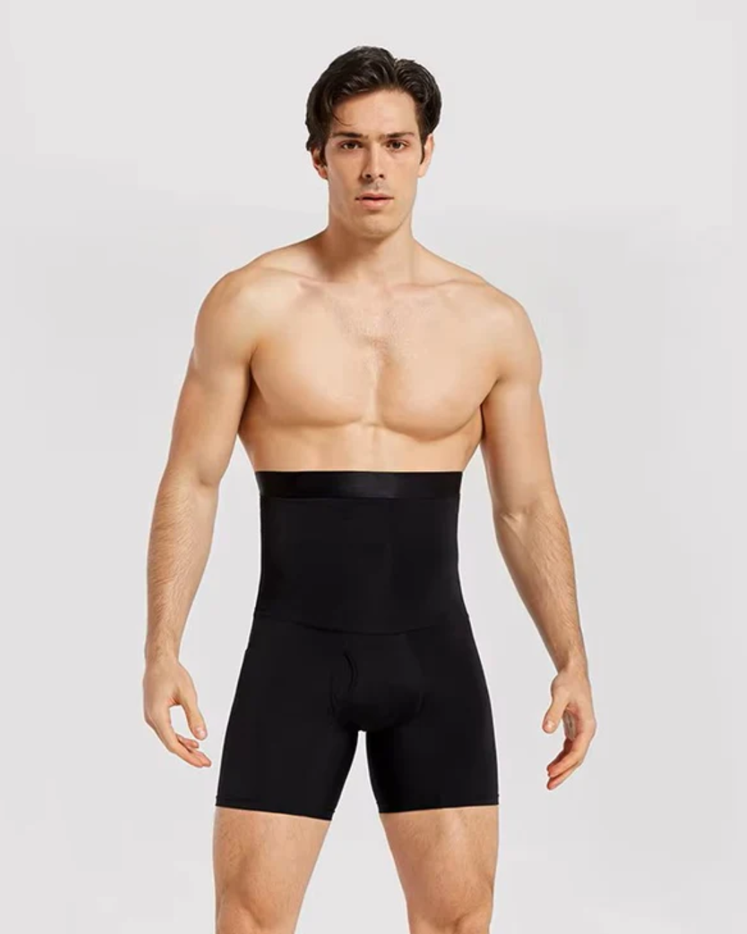 Roupa interior abdominal de dupla camada e cintura alta