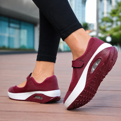 Sapatos de Senhora Confortáveis Antiderrapantes e com Fecho de Velcro