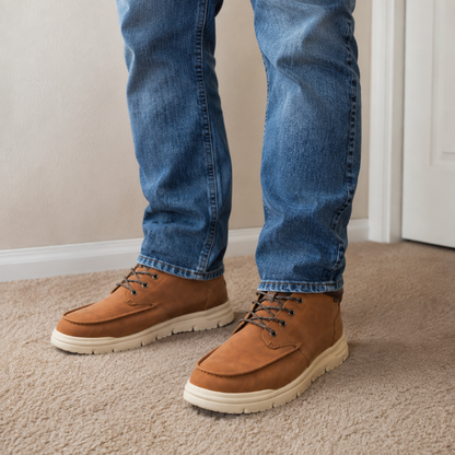 Botins Casuais de Homem com Atacadores e Sola Leve