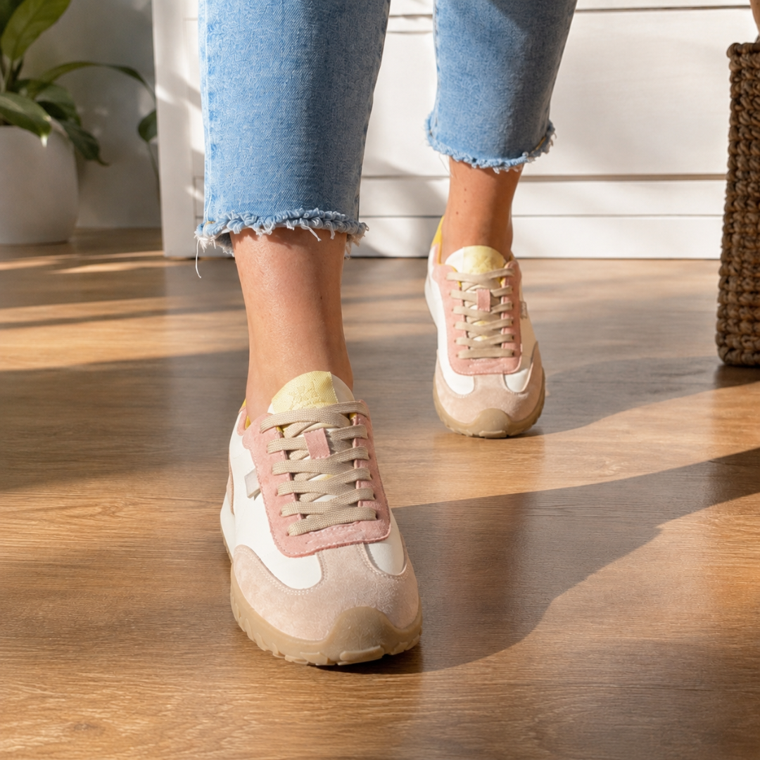 Sapatilhas Retro Casuais com Sola de Boa Aderência