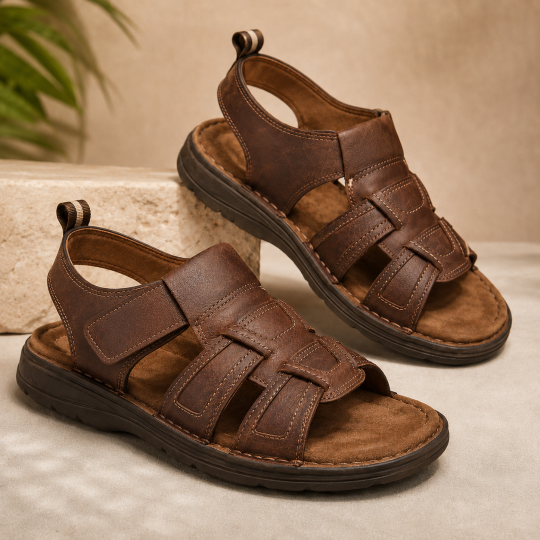 Sandálias para Homem com Tiras de Velcro