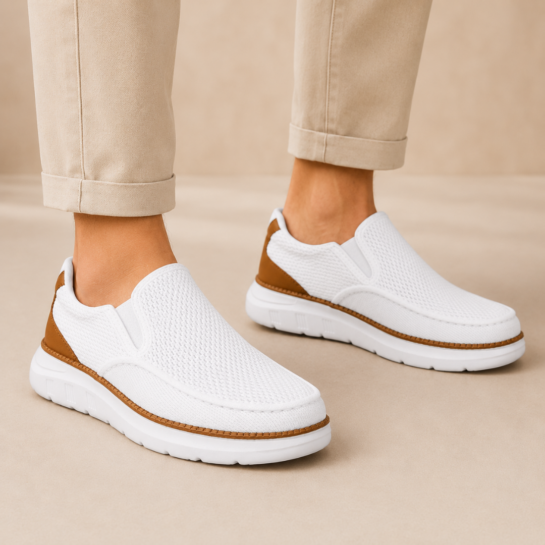 Mocassins Casuais de Malha para Homem