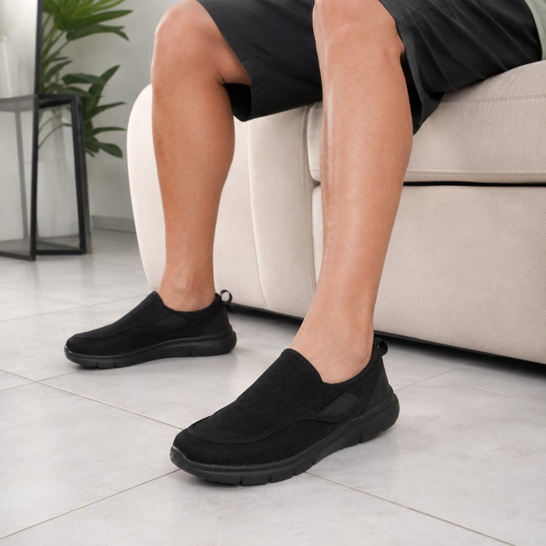 Sapatilhas Unissexo para Diabéticos Slip-On Transpiráveis para Pés Inchados