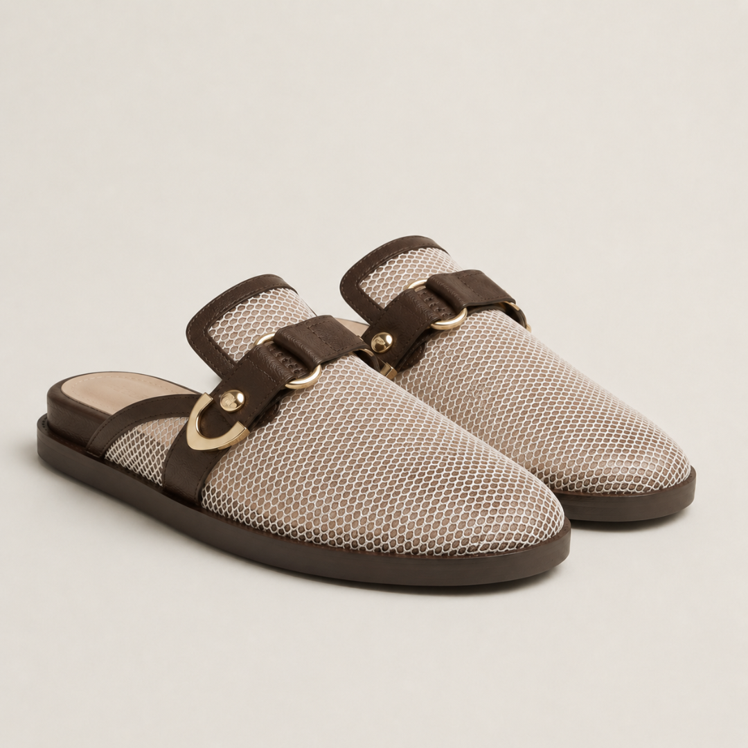 Mules de Rede com Fivela Metálica