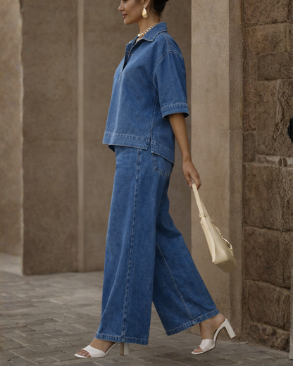 CONJUNTO DE CALÇAS DE GANGO OVERSIZE DE ESTILO URBANO