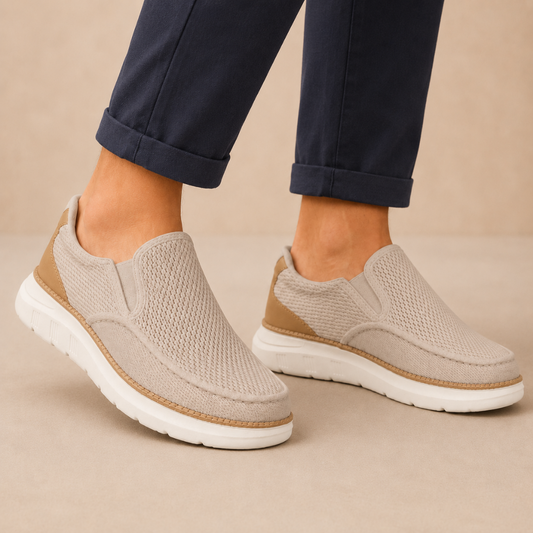 Mocassins Casuais de Malha para Homem