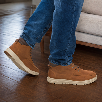 Botins Casuais de Homem com Atacadores e Sola Leve