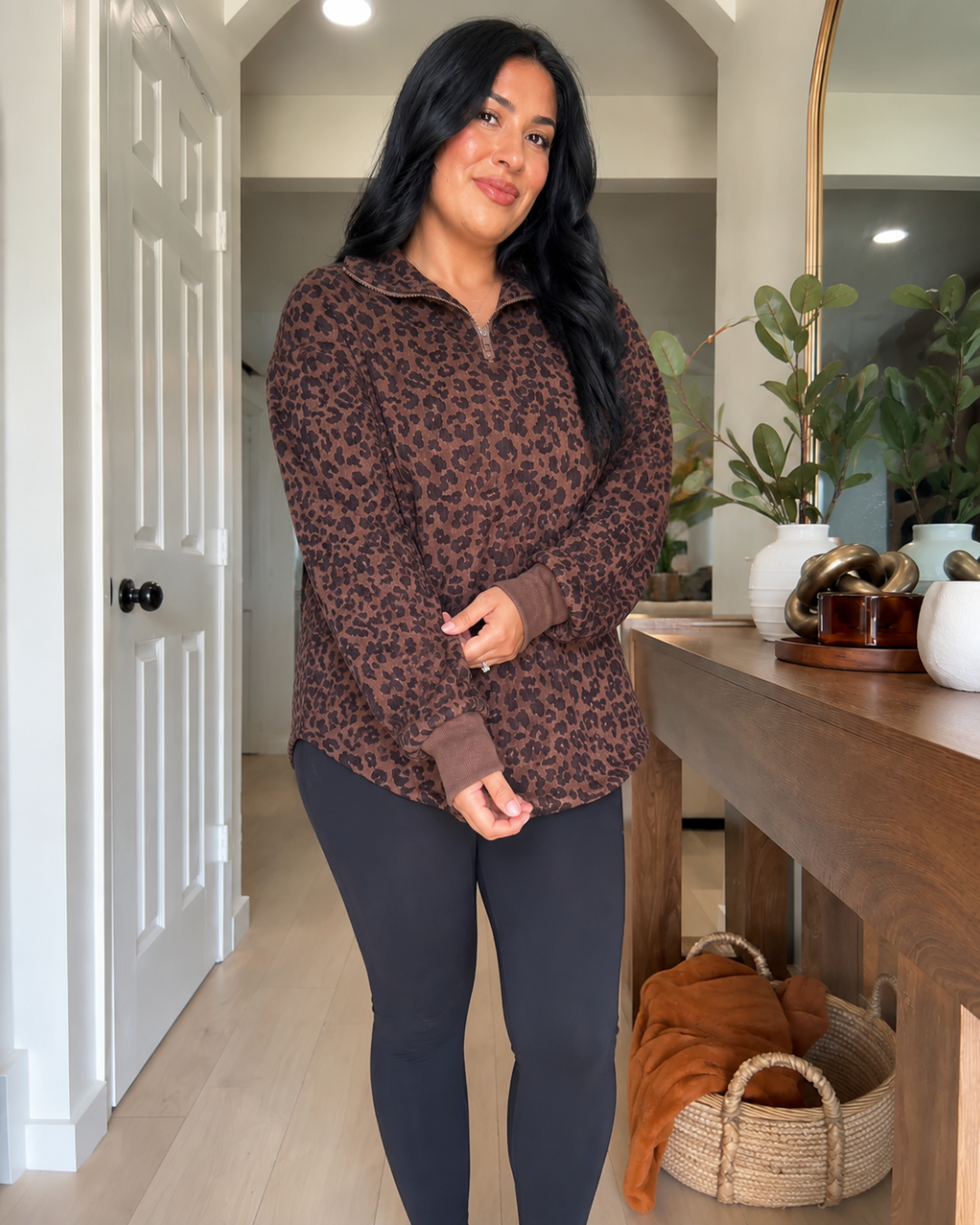 Sweatshirt Oversize com Fecho de Correr e Estilo Casual Chic