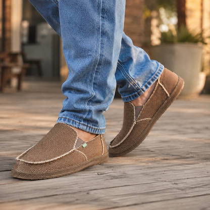 Mocassins Casuais de Lona com Calce Fácil