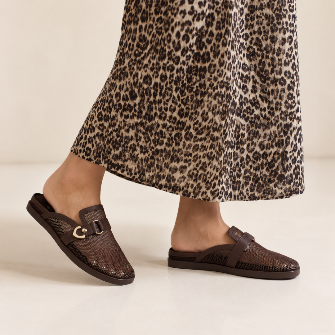 Mules de Rede com Fivela Metálica