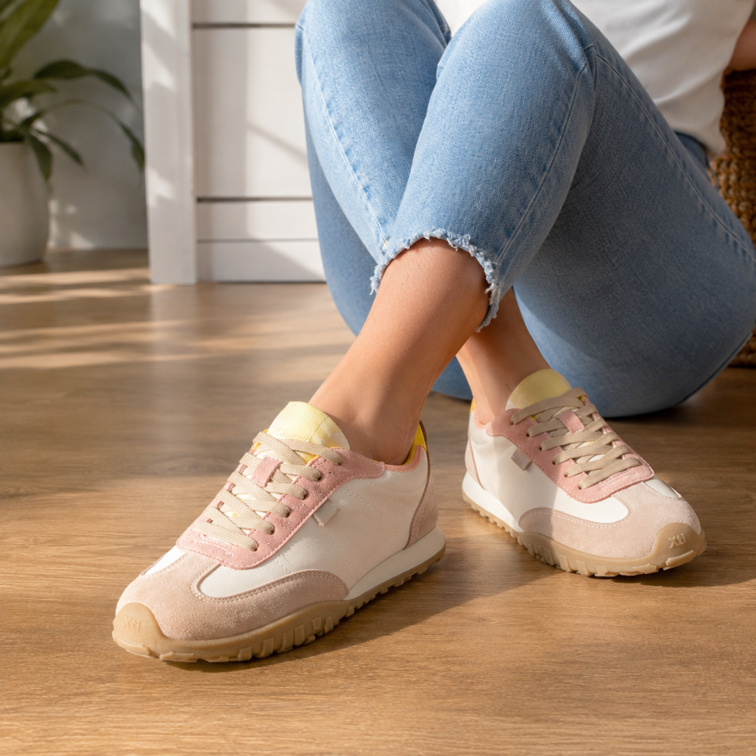 Sapatilhas Retro Casuais com Sola de Boa Aderência