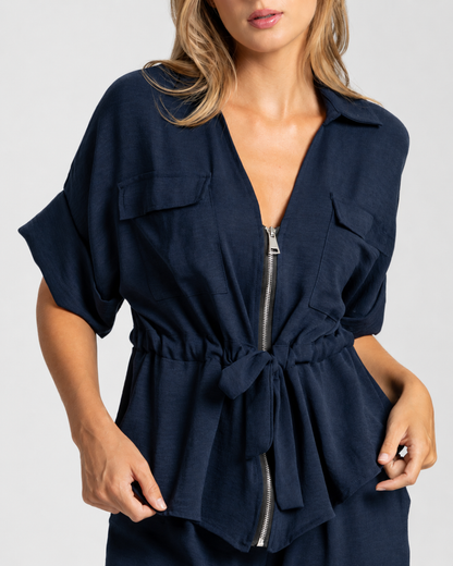 Conjunto elegante de duas peças