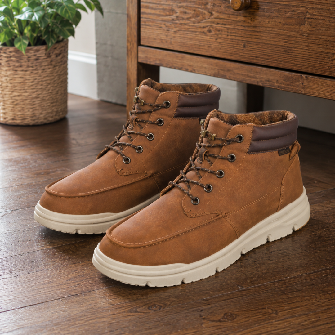 Botins Casuais de Homem com Atacadores e Sola Leve