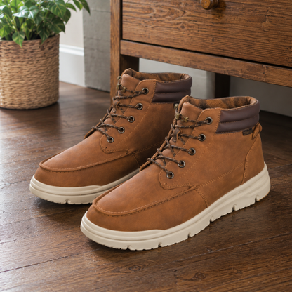 Botins Casuais de Homem com Atacadores e Sola Leve