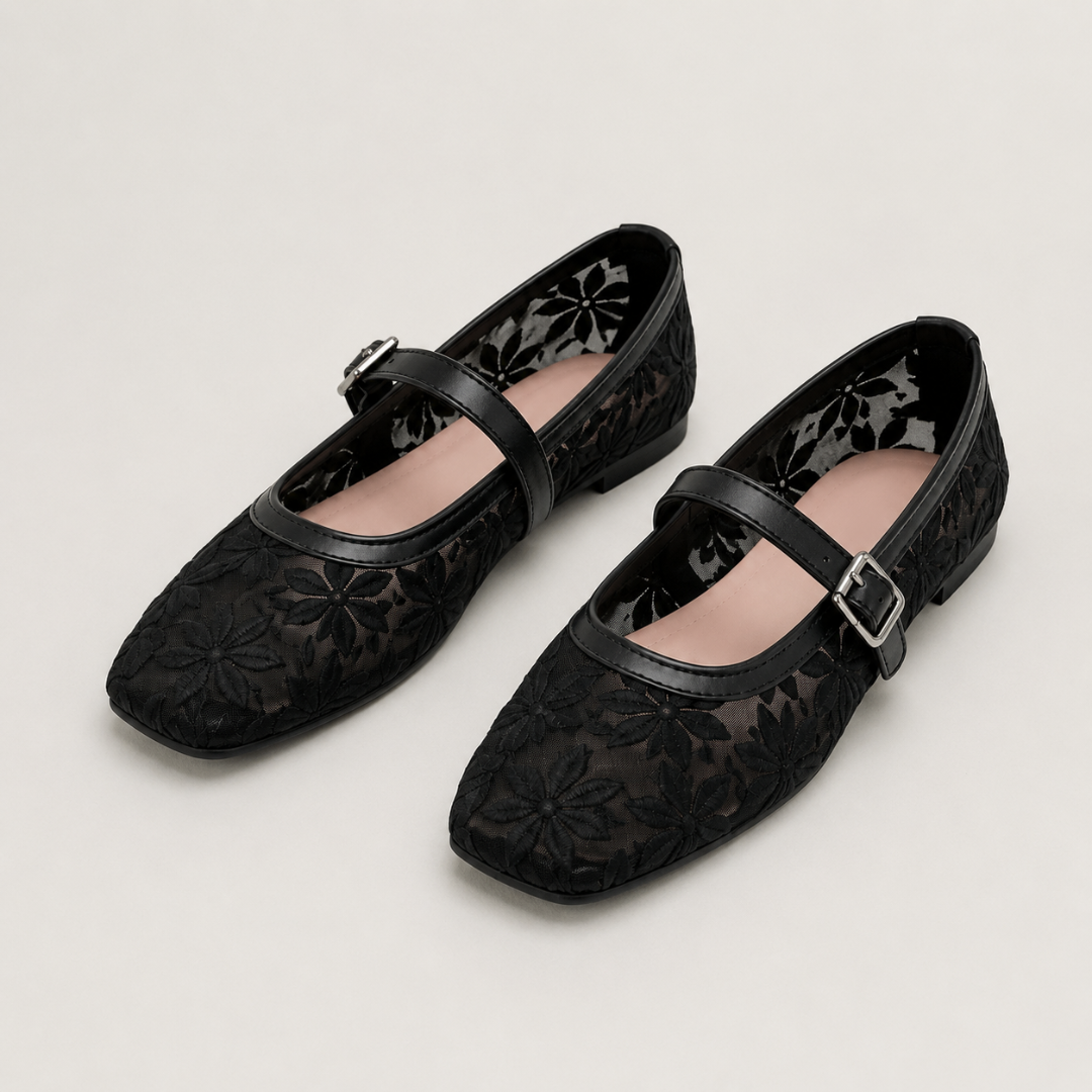 Sabrinas em Renda Floral com Fivela