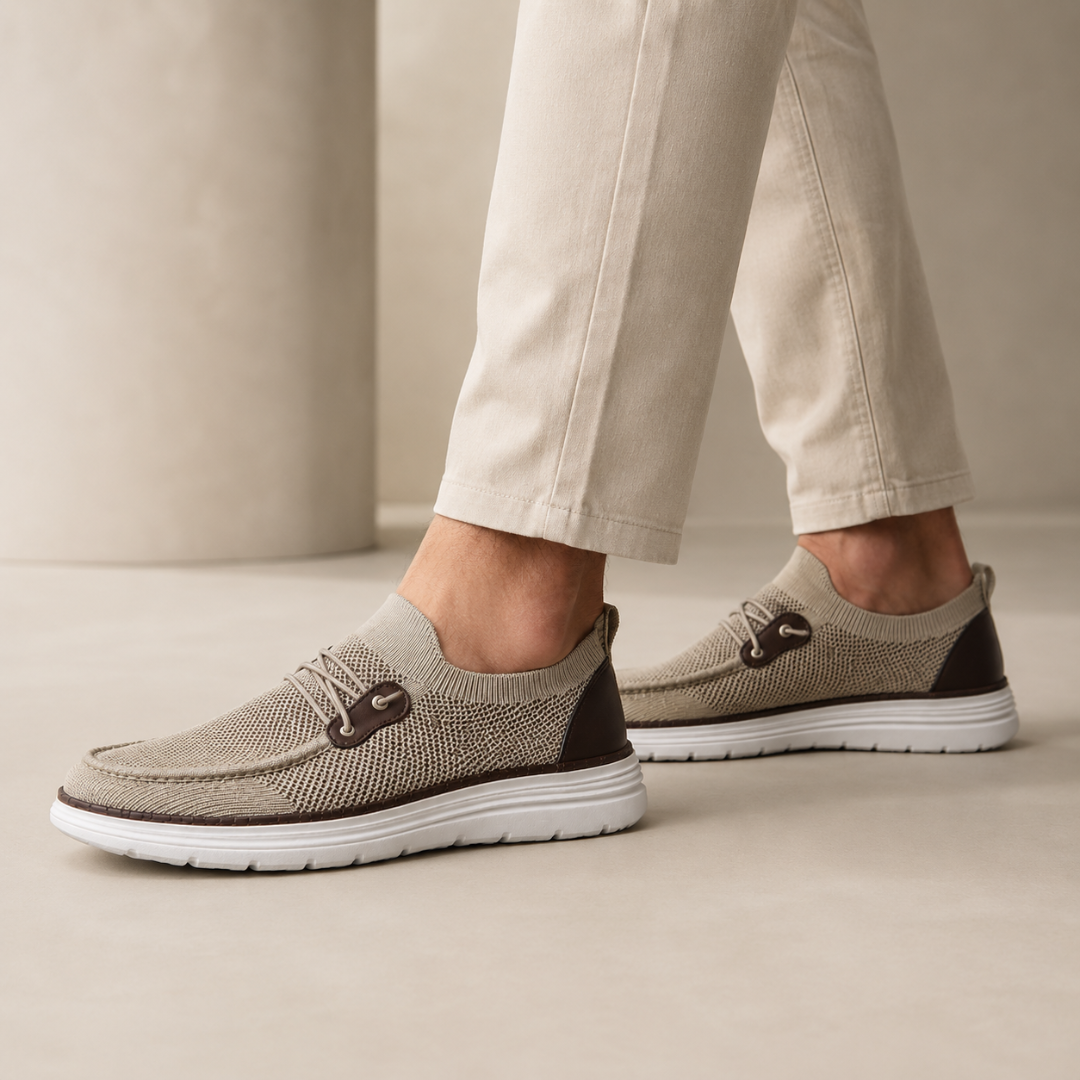 Sapatos Casuais em Malha com Atacadores