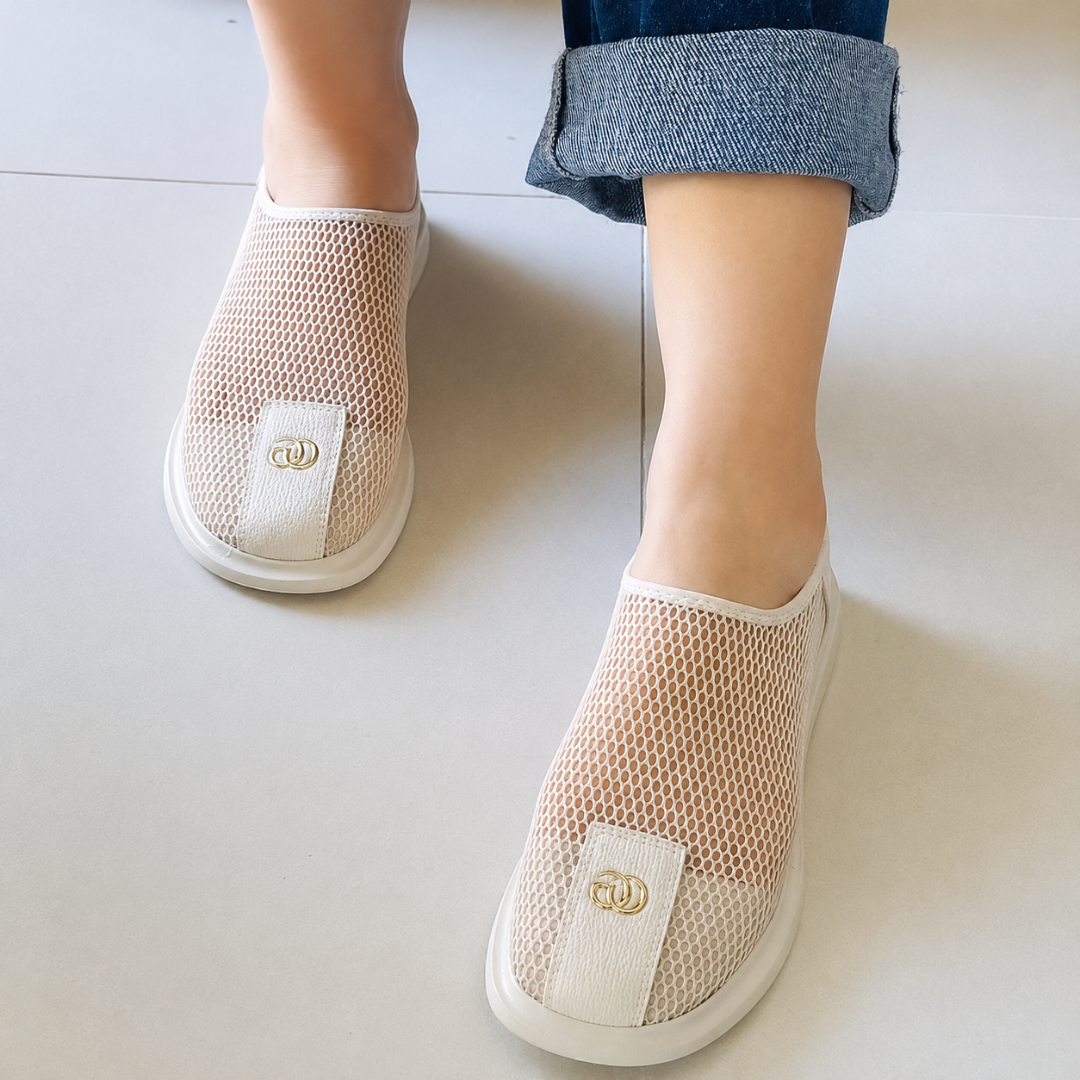 Tênis Slip-On de Rede Respirável