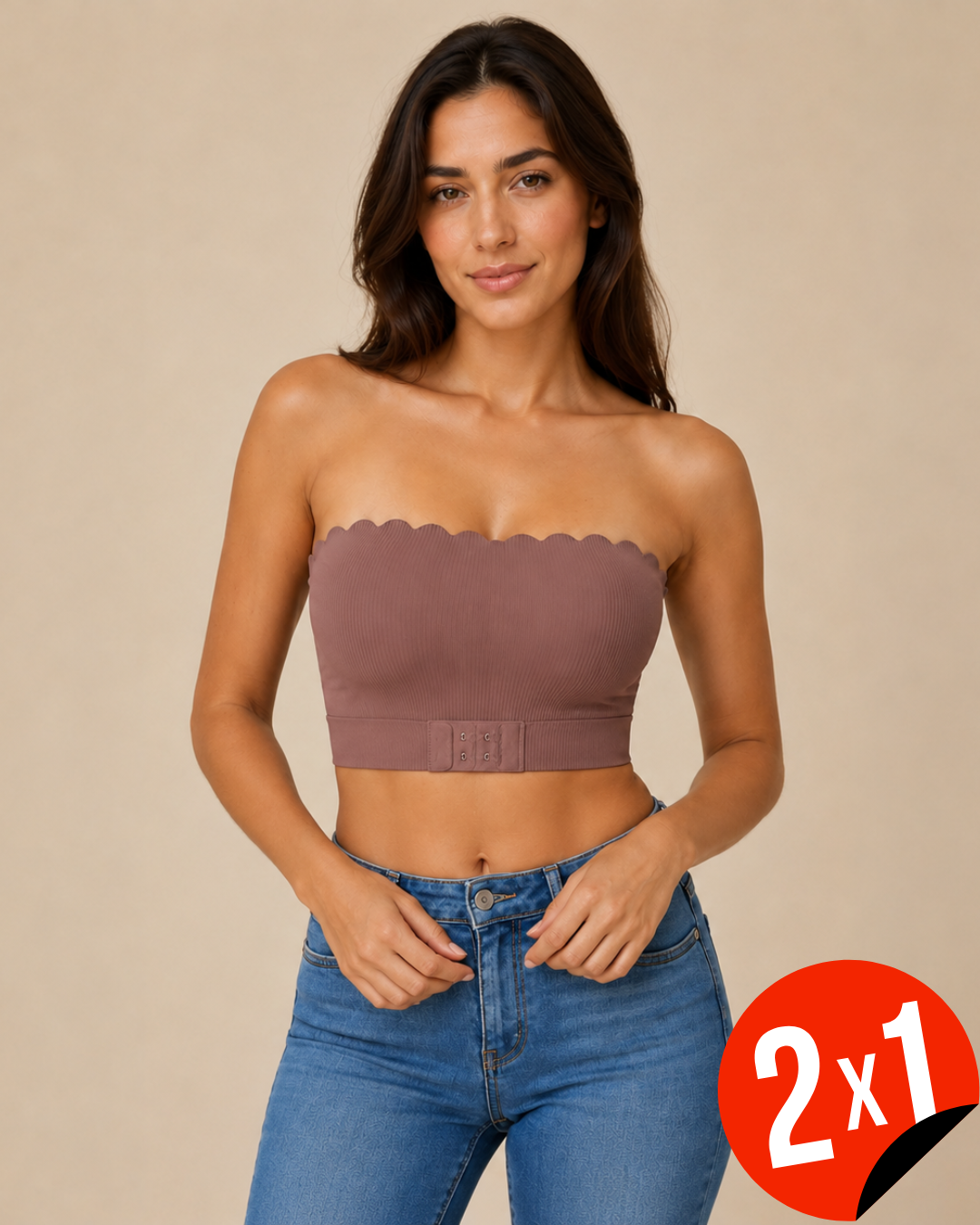 Soutien Sem Aros com Acabamento Ondulado (OFERTA 2X1)