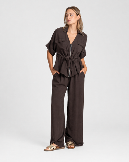 Conjunto elegante de duas peças
