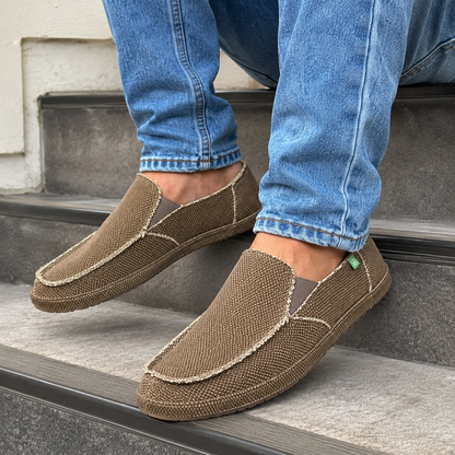 Mocassins Casuais de Lona com Calce Fácil