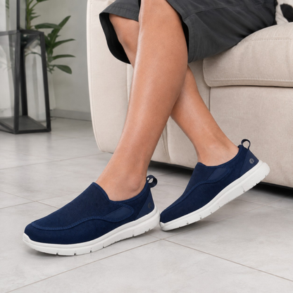 Sapatilhas Unissexo para Diabéticos Slip-On Transpiráveis para Pés Inchados