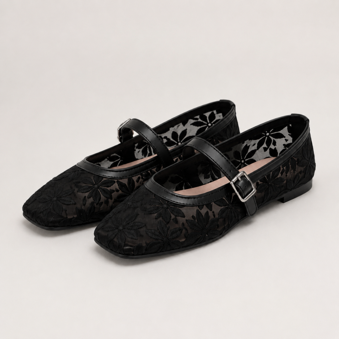 Sabrinas em Renda Floral com Fivela