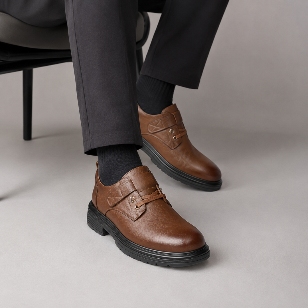Sapatos Casuais em Pele Genuína