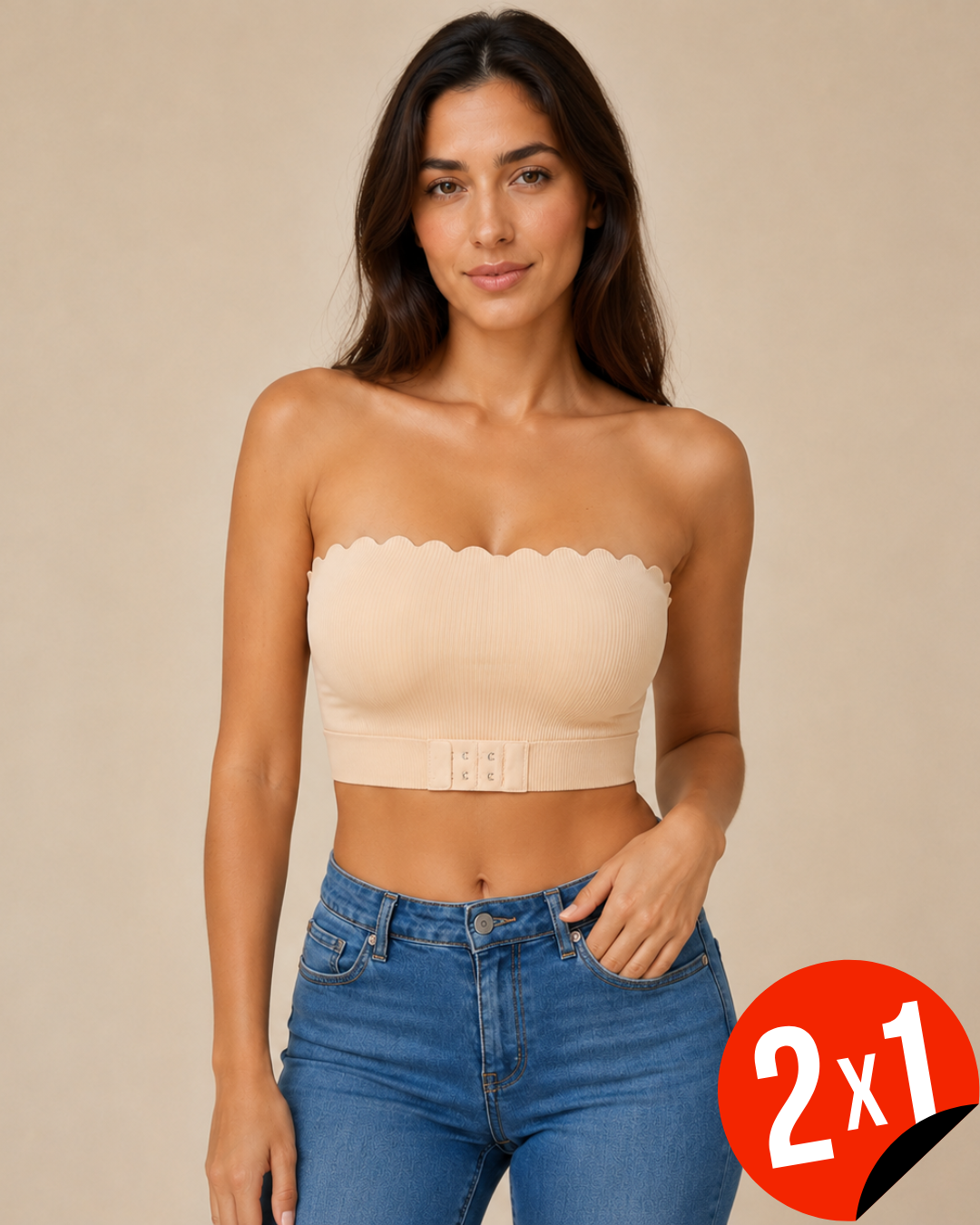 Soutien Sem Aros com Acabamento Ondulado (OFERTA 2X1)