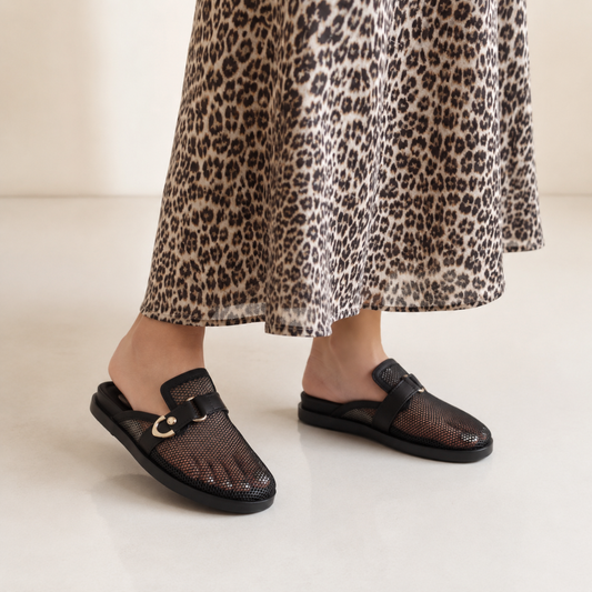 Mules de Rede com Fivela Metálica