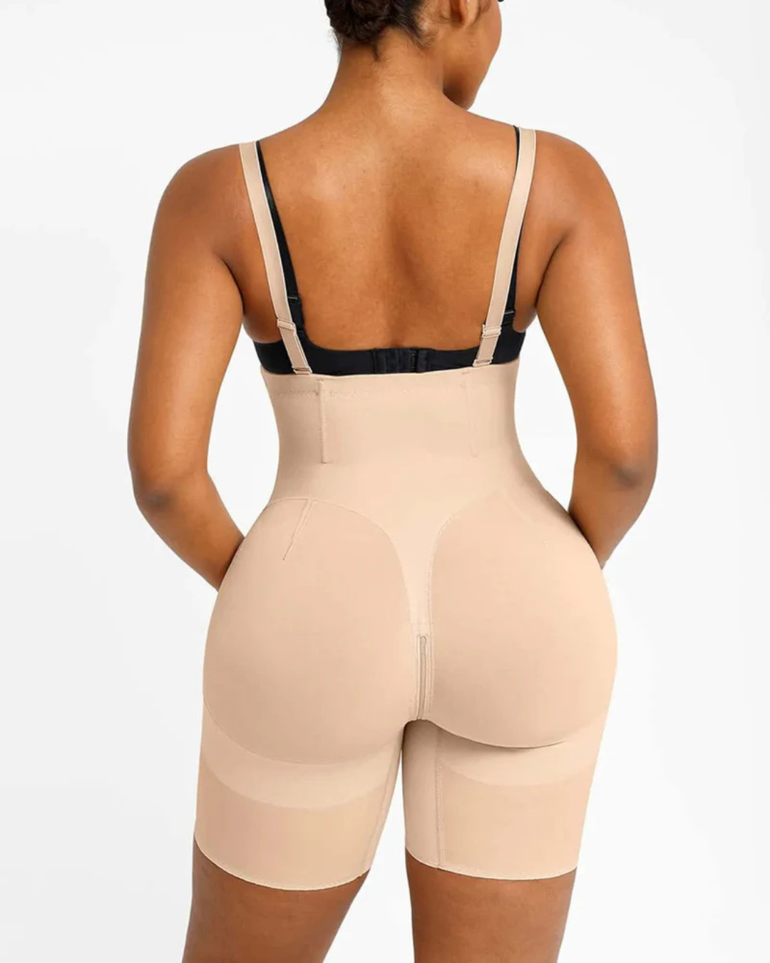 Modelador de Corpo com Fecho à Frente e Reforço das Nádegas