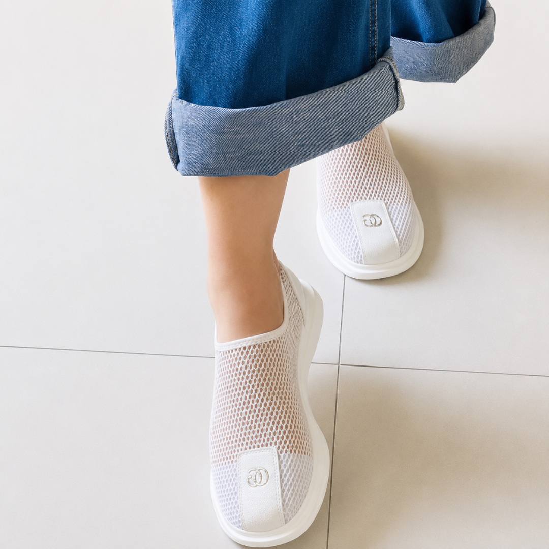 Tênis Slip-On de Rede Respirável