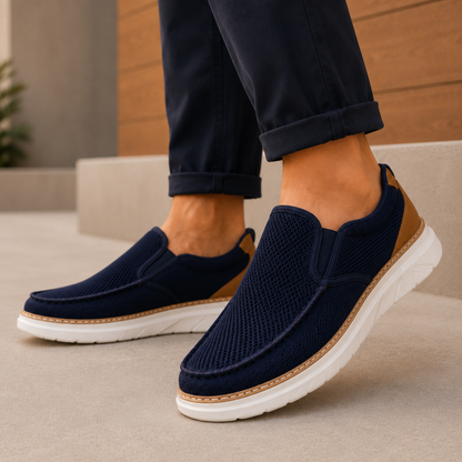 Mocassins Casuais de Malha para Homem