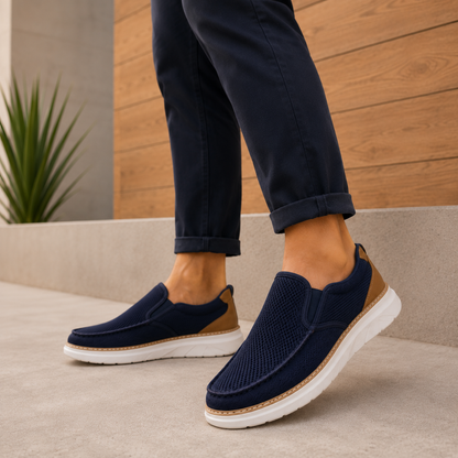 Mocassins Casuais de Malha para Homem