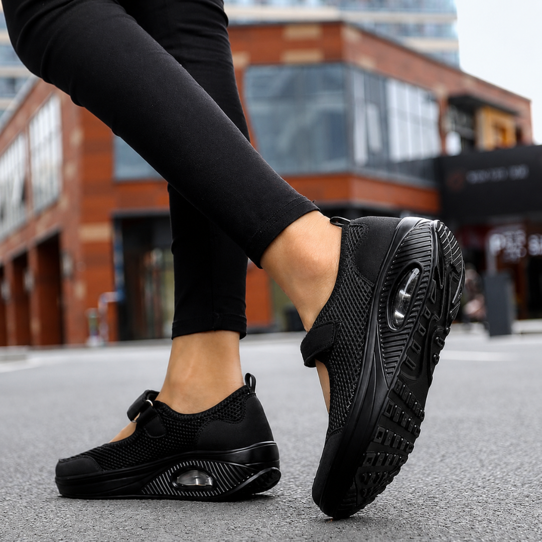 Sapatos de Senhora Confortáveis Antiderrapantes e com Fecho de Velcro